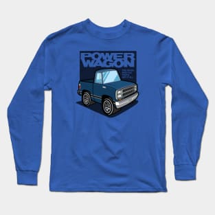 Medium Blue Metallic - Power Wagon (1980) Long Sleeve T-Shirt